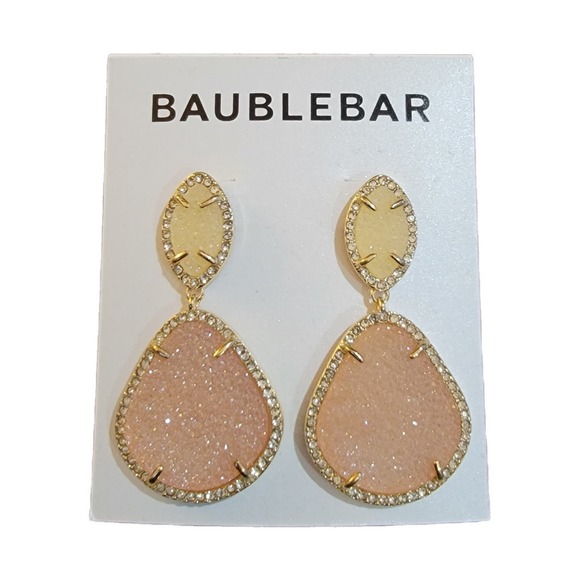 BaubleBar Jewelry - Baublebar Calla Druzy Drop Earrings NWT